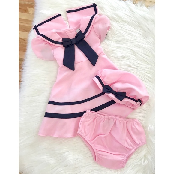 Rare Editions Other - Pink Sailor Dress Set!
